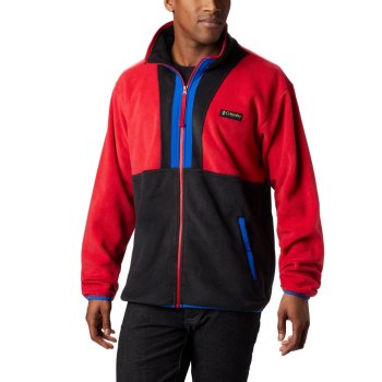 Columbia Muške Jakne - Back Bowl Full Zip Fleece Plave Crvene Crne | SLZN-05439